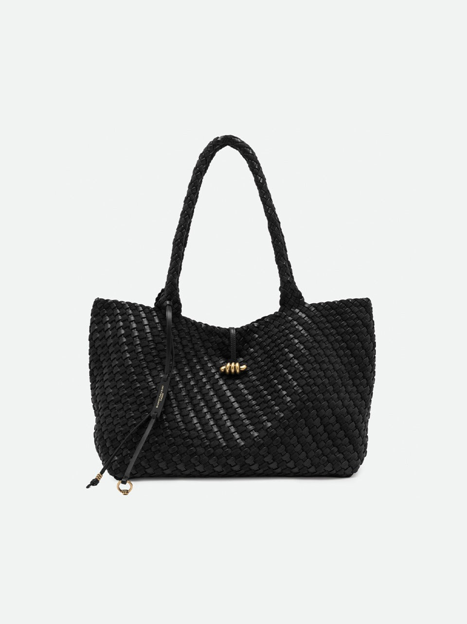 borsa aurelie grande camoscio e pelle intrecciata BS12067WPLINT NERO GIANNI CHIARINI 