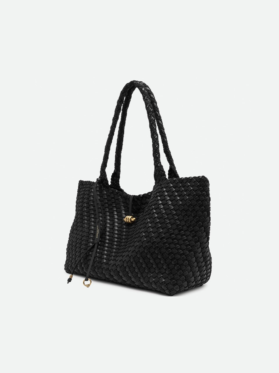 borsa aurelie grande camoscio e pelle intrecciata BS12067WPLINT NERO GIANNI CHIARINI 