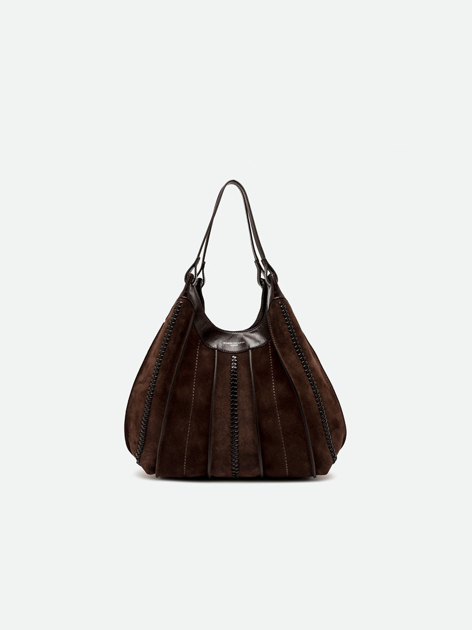 borsa dua grane con intreccio BS12750CM-RALF ESPRESSO GIANNI CHIARINI 