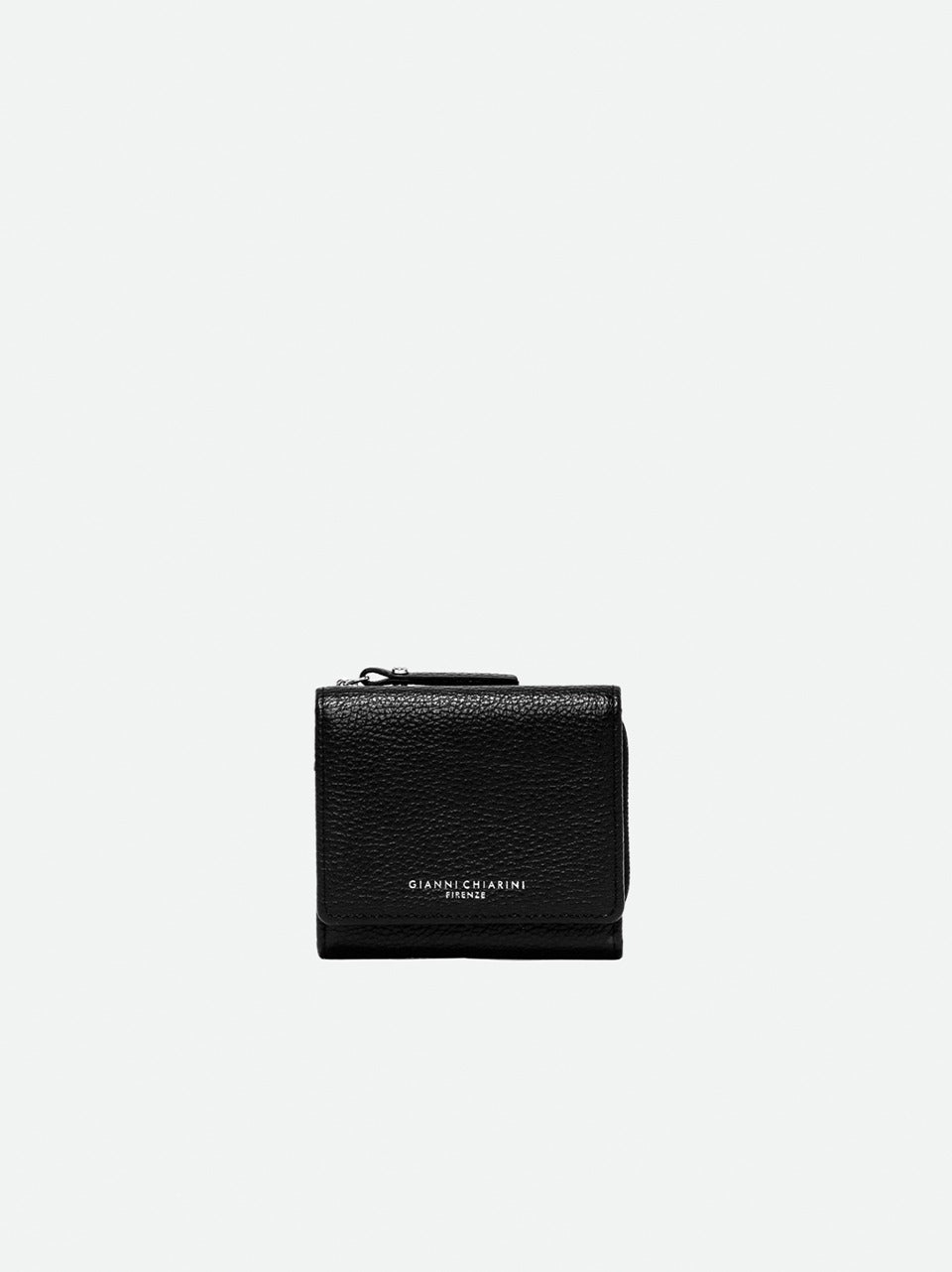 portafogli con clipe zip grande BS5080GRN NERO GIANNI CHIARINI 