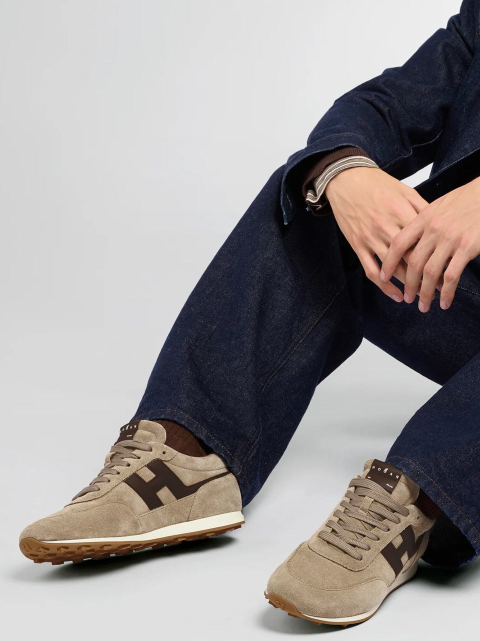 sneakers h699 nuova olimpia HXM6990GA00UHO0FDJ SABBIA HOGAN 