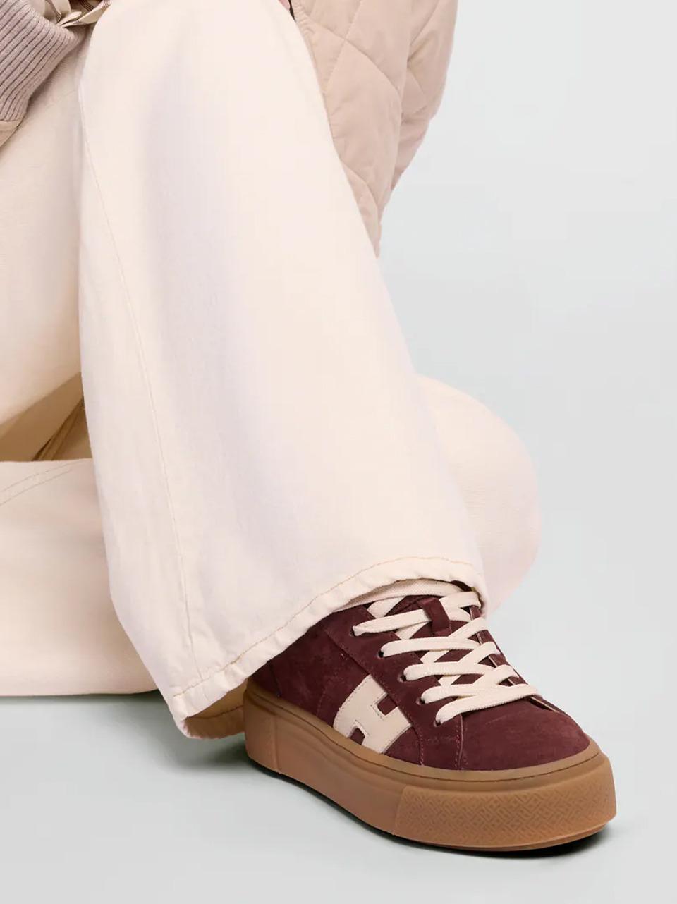 sneakers h705 nuovo fondo cassetta HXW7050GB00UHT0FD8 BORDEAUX HOGAN 