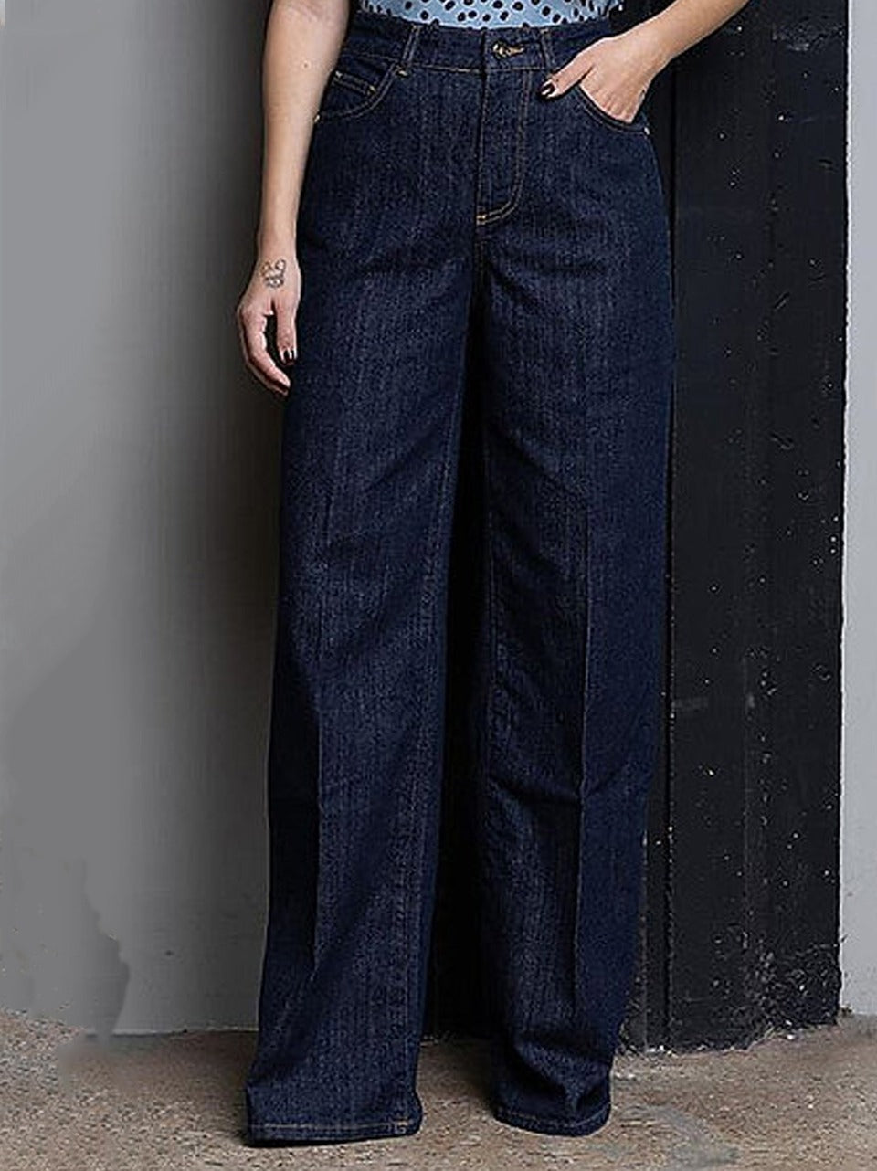 denim palazzo MG003 NOEMI D KAOS 