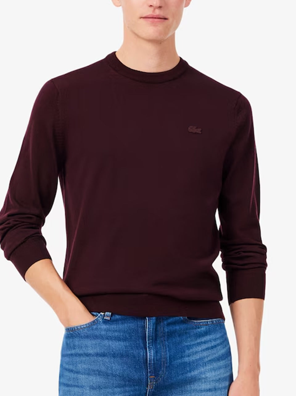 maglia in lana monocrom AH1969 V LACOSTE 