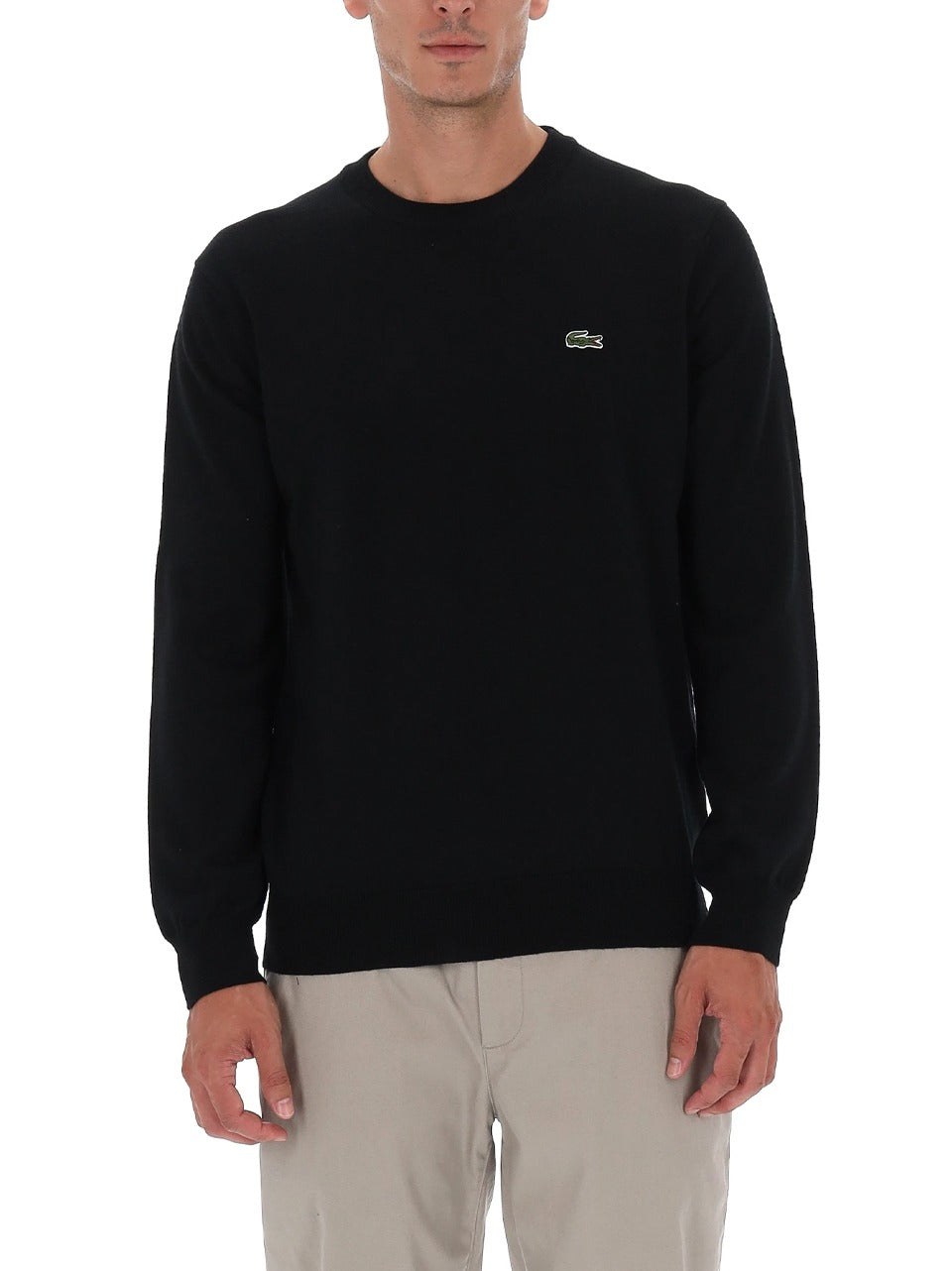 maglia lana mix  base AH3225 N LACOSTE 