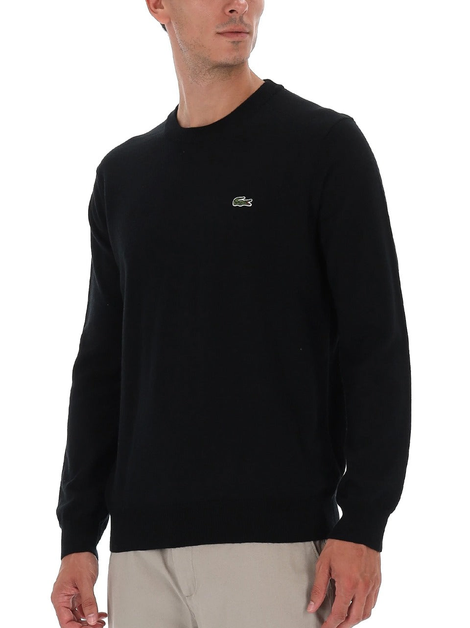 maglia lana mix  base AH3225 N LACOSTE 