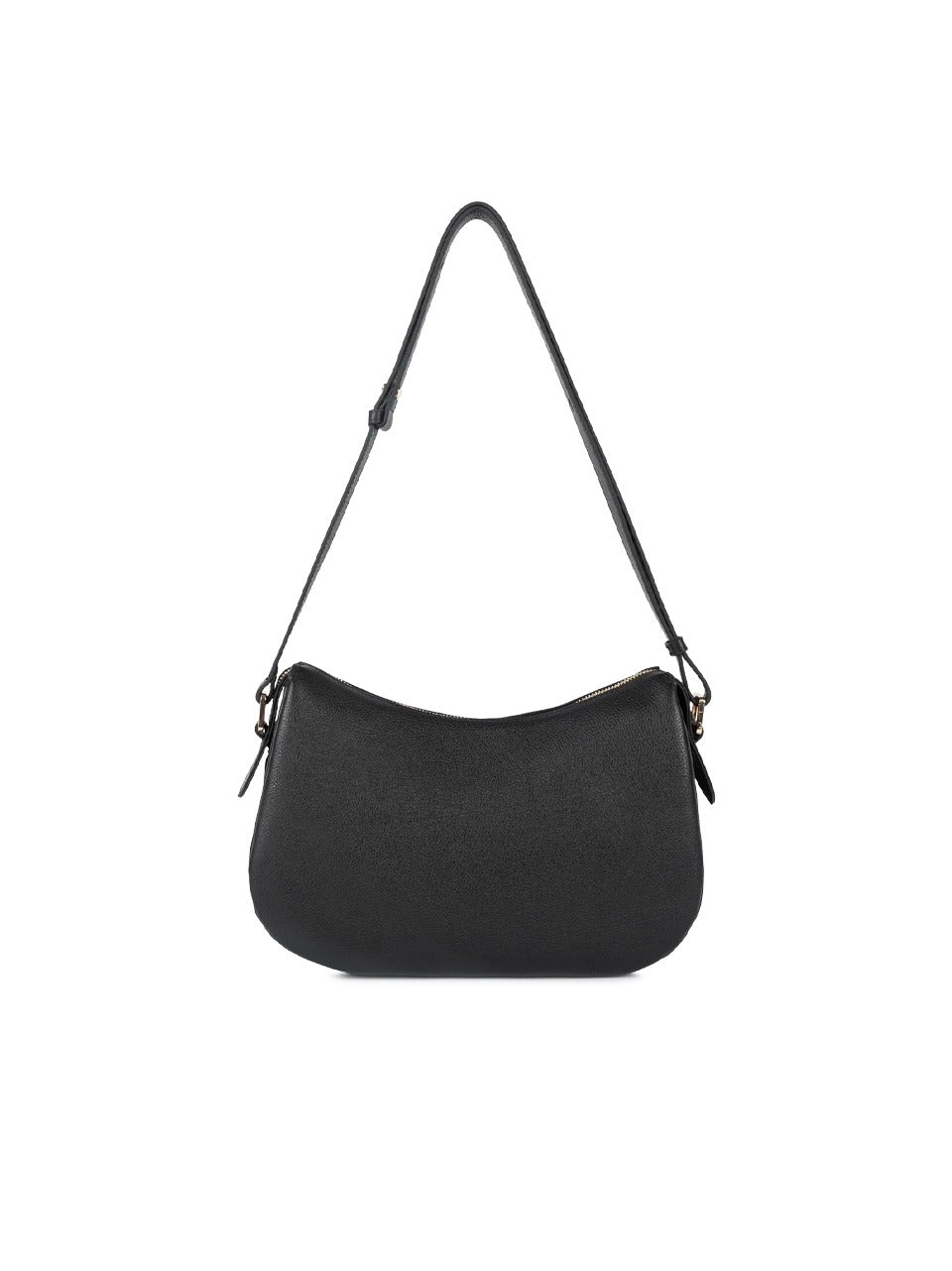 borsa a spalla con zip e 3 soffietti 529-95 NERO LANCASTER 