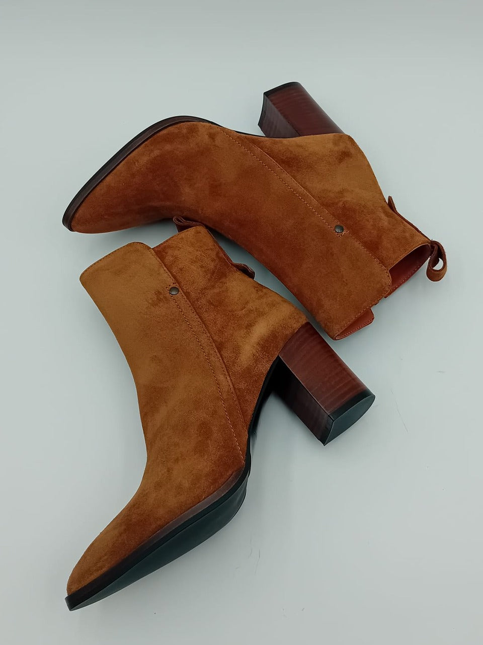 stivaletto con zip tacco h 70 mm 7040\C SAJOTERRA  