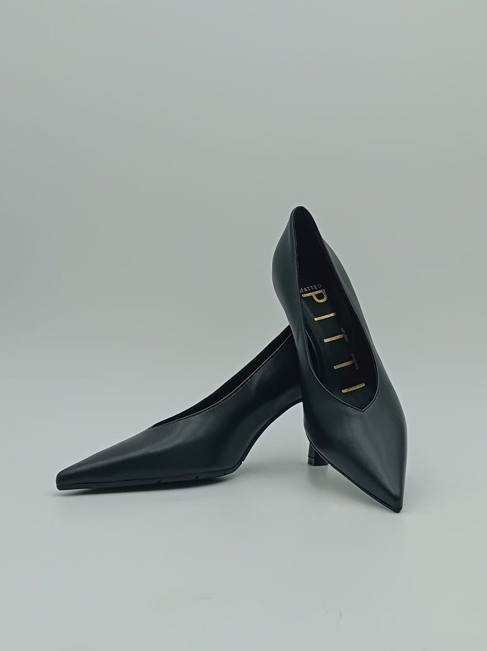 decollette tacco h 70mm M122 NERO MATTEO PITTI 