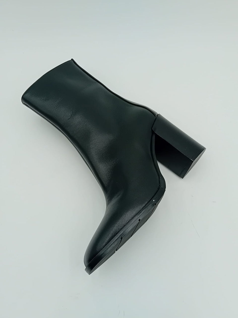 stuvaletto con zip  tacco h 80mm M560 NERO MATTEO PITTI 