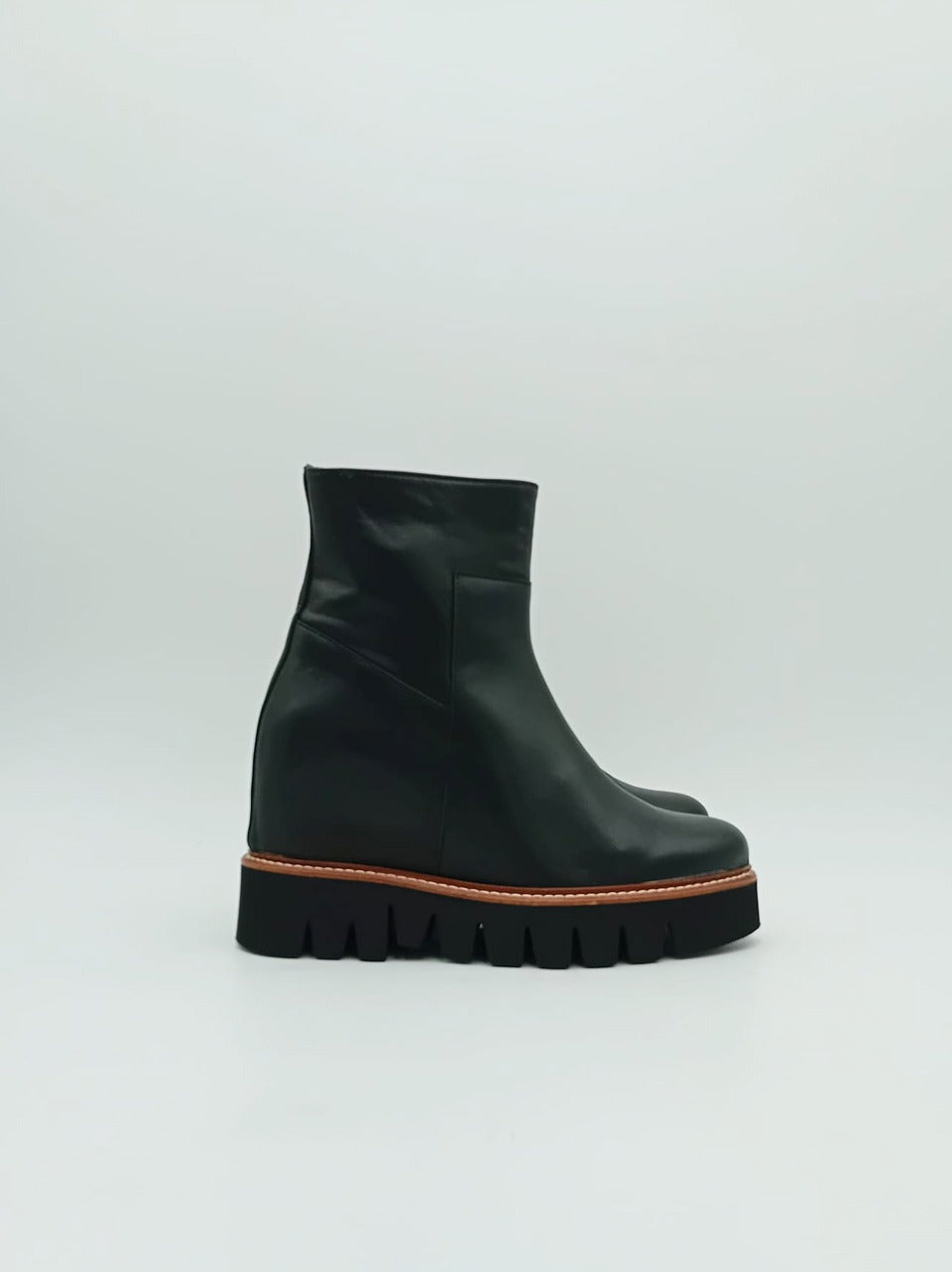 stivaletto con zeppa interna suola colorata DI\25181 NERO MICHAEL DASS 