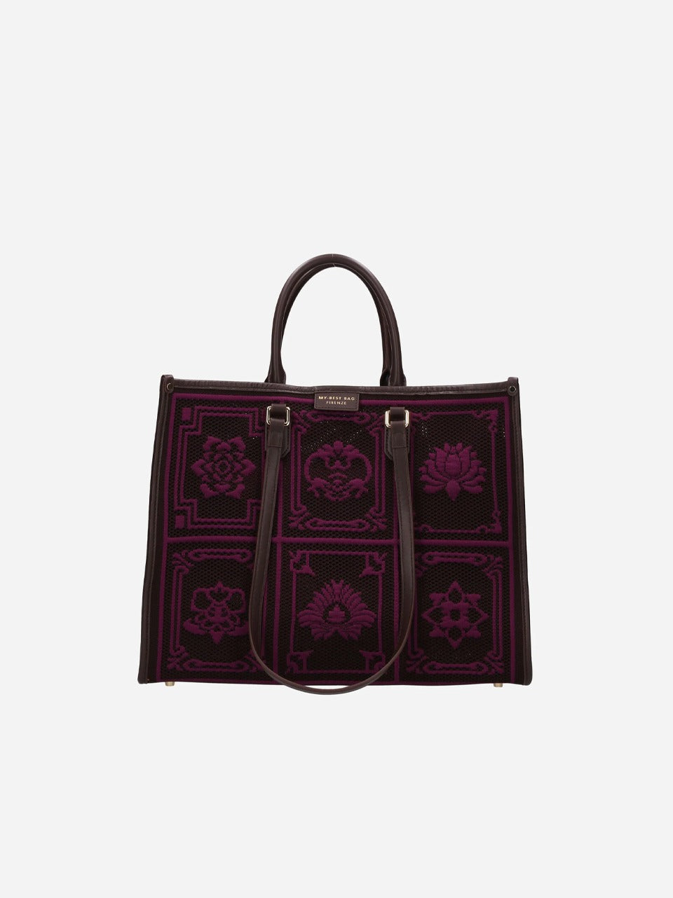 borsa athena grande stampa mandala 3005 MANDALANBROWN INCENSO MY-BEST BAGS 
