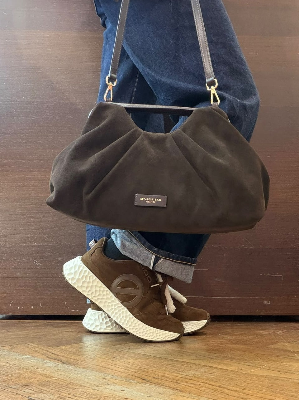 sneakers carter jogger suede CARTER JOGGERSUEDE BROWN NO NAME 