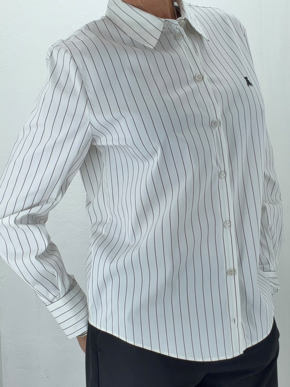 camicia gessata 8C0339 C0254 FG92 Patrizia pepe 