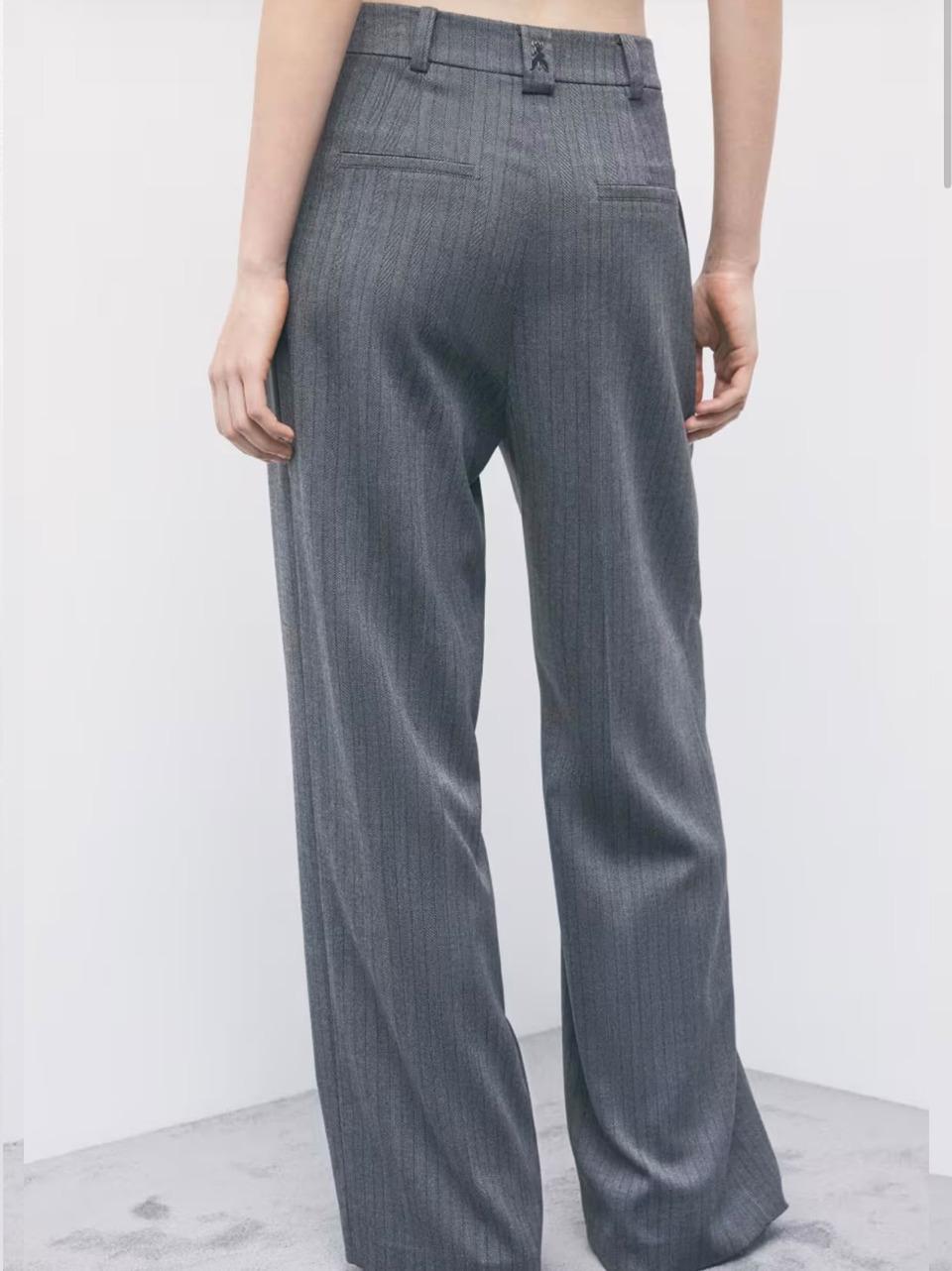 pantalone gessato 8P0474C0238 GREY Patrizia pepe 