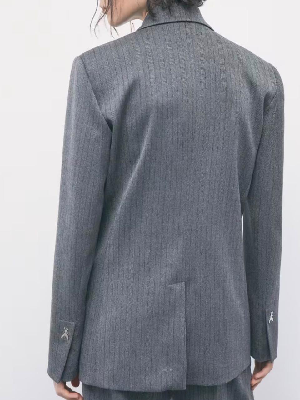 giacca gessata 8S0079 C0238 GREY Patrizia pepe 
