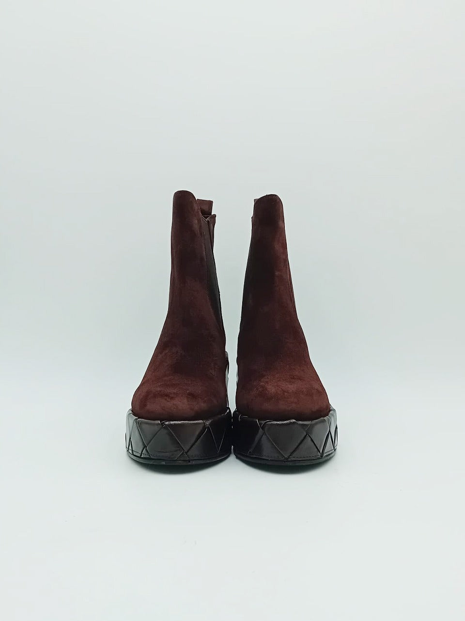 stivaletto intrecciato  tacco 70 mm  con zip interna 12241 TDM PONS QUINTANA 