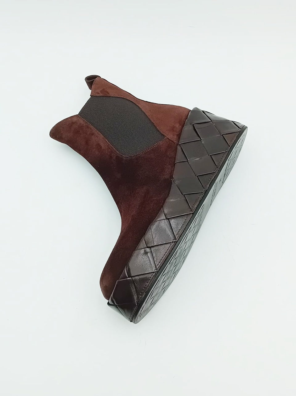 stivaletto intrecciato  tacco 70 mm  con zip interna 12241 TDM PONS QUINTANA 