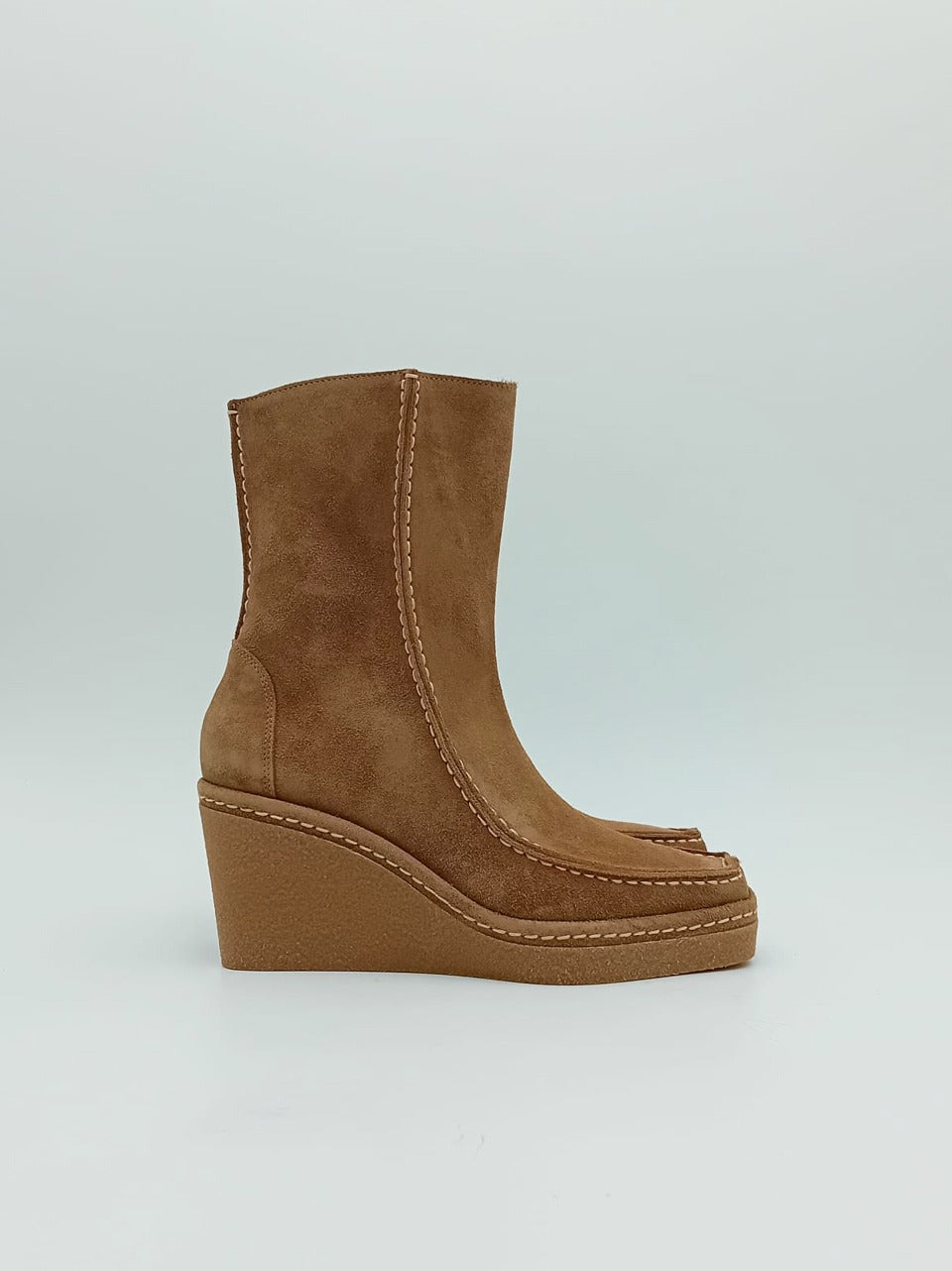 stivaletto con zeppa 12291 TAUPE PONS QUINTANA 