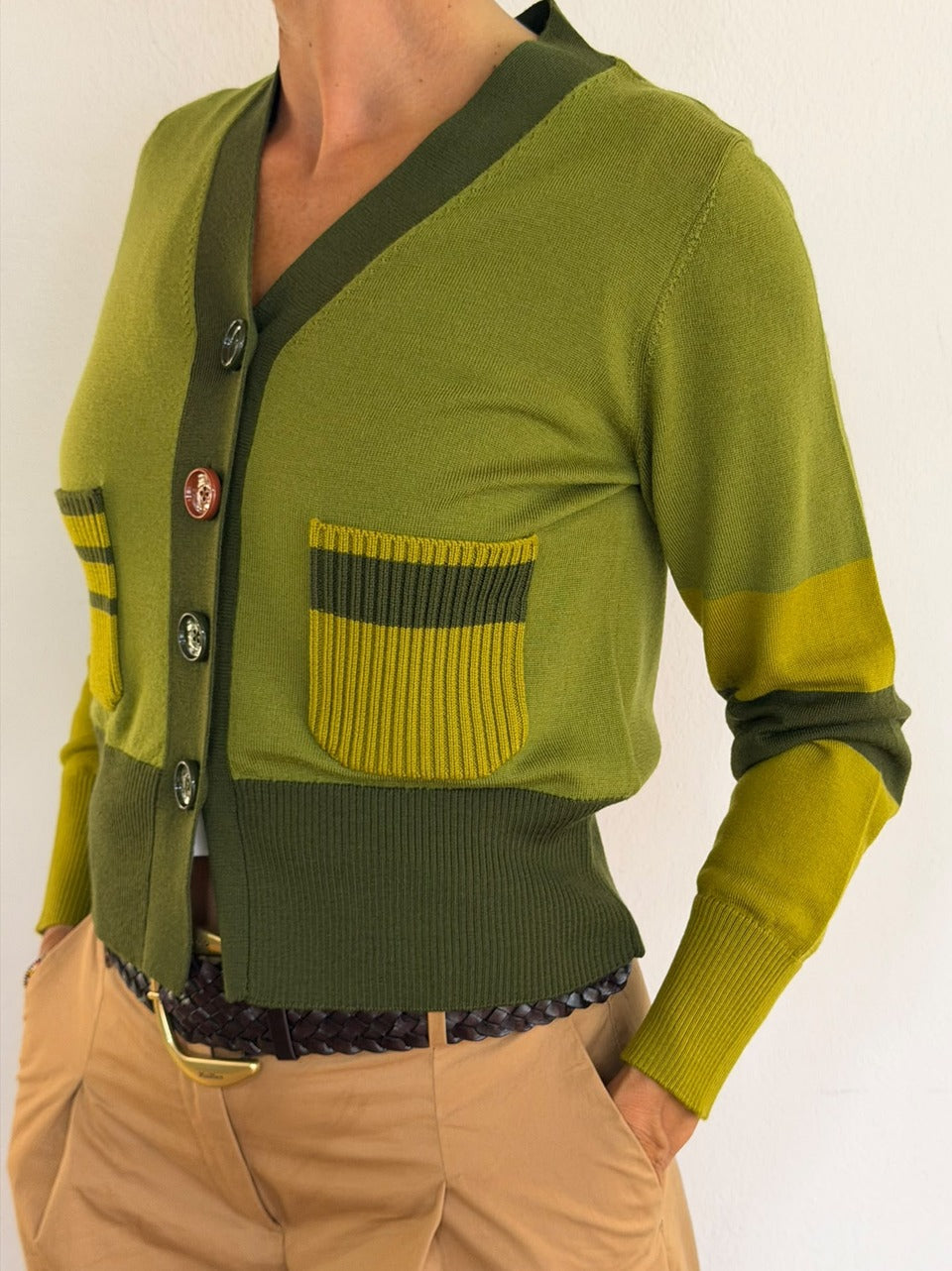 cardigan bottoni colorati M54 V006 QUILISIA 