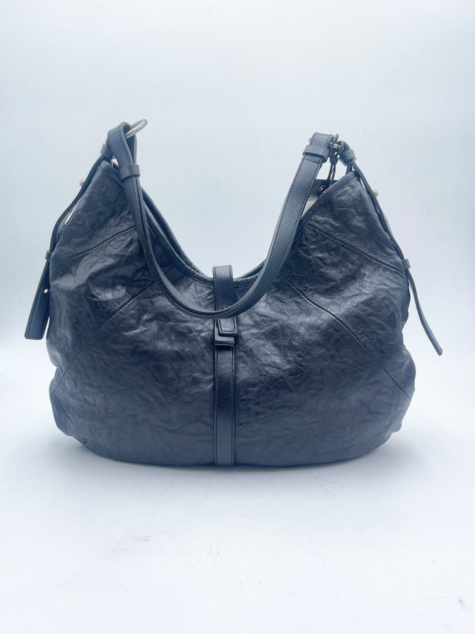borsa a spalla in pella crincle BS2002 NERO REHARD 