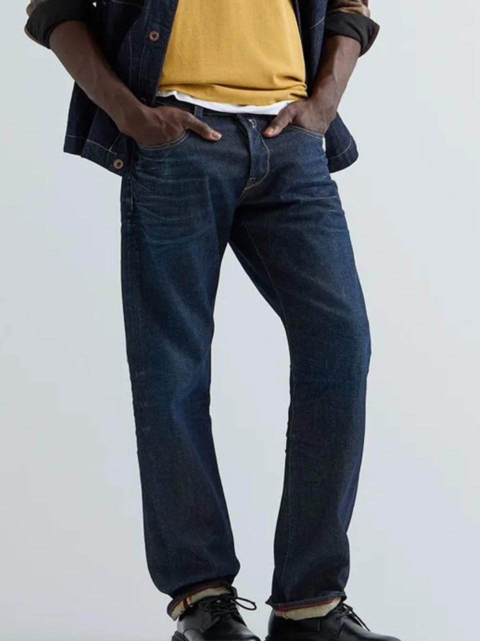 denim slim 3d crincle scuro DERYK 79526A DENIM replay 