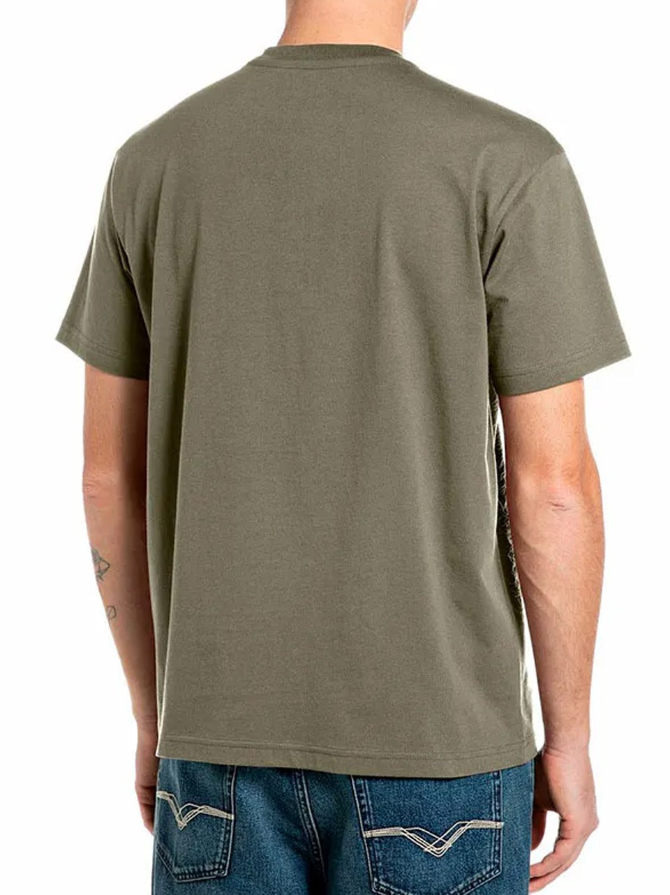 t shirt manic corta M12BE V replay 