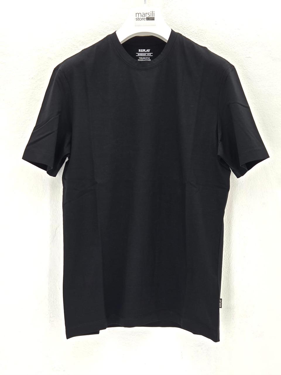 t shirt manica mezza M12BH N replay 