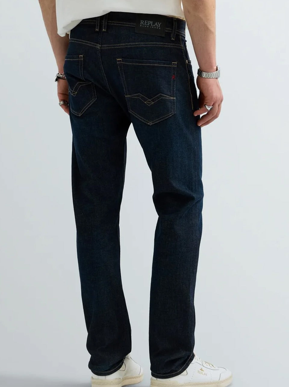jeans slim coscia vestibile ROCCO 573220 DENIM replay 