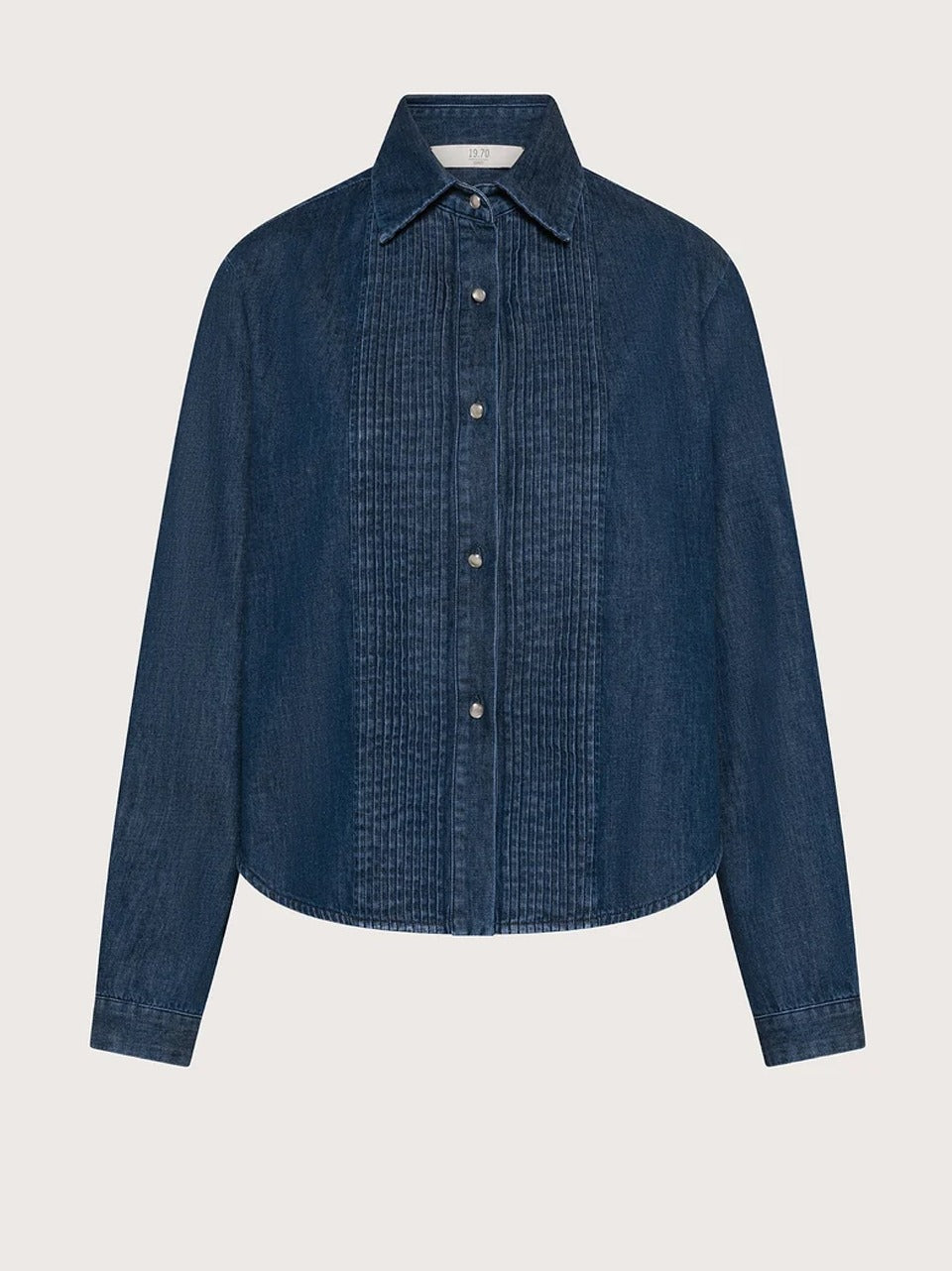 camicia plastron in denim 1970 CA1543 D SEVENTY 