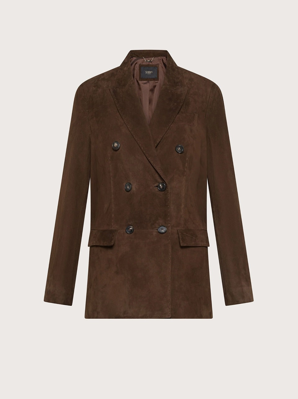 giacca doppio petto in suede GI073656 219 SEVENTY 