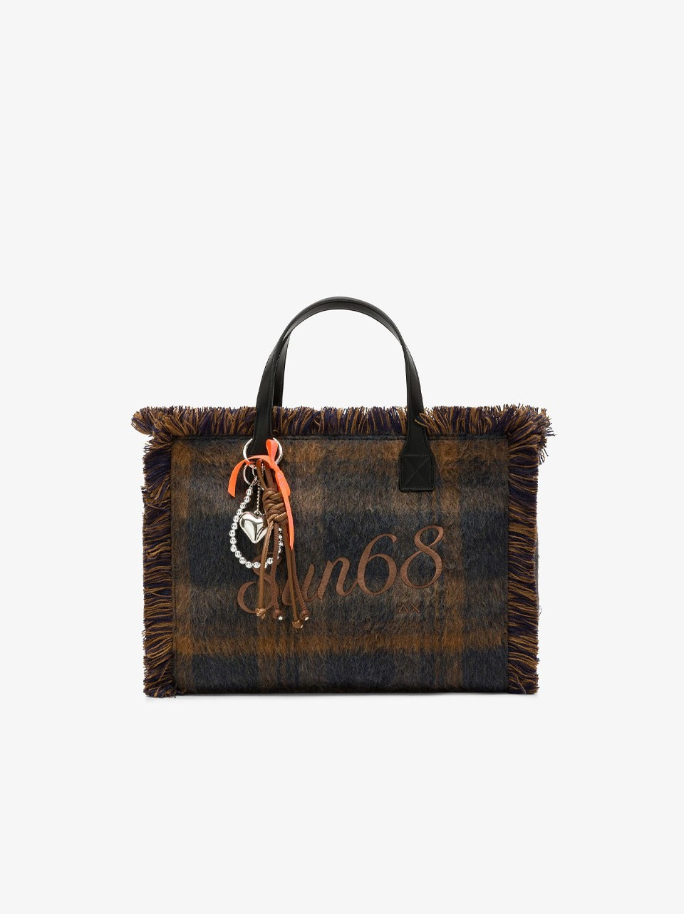 borsa shopper chech W46212 BLU SUN 68 