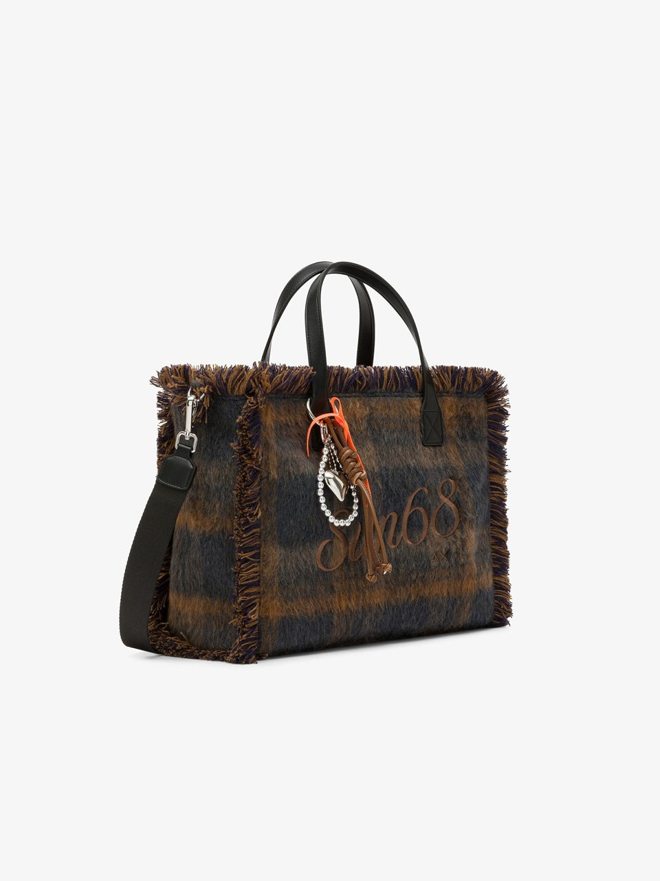 borsa shopper chech W46212 BLU SUN 68 