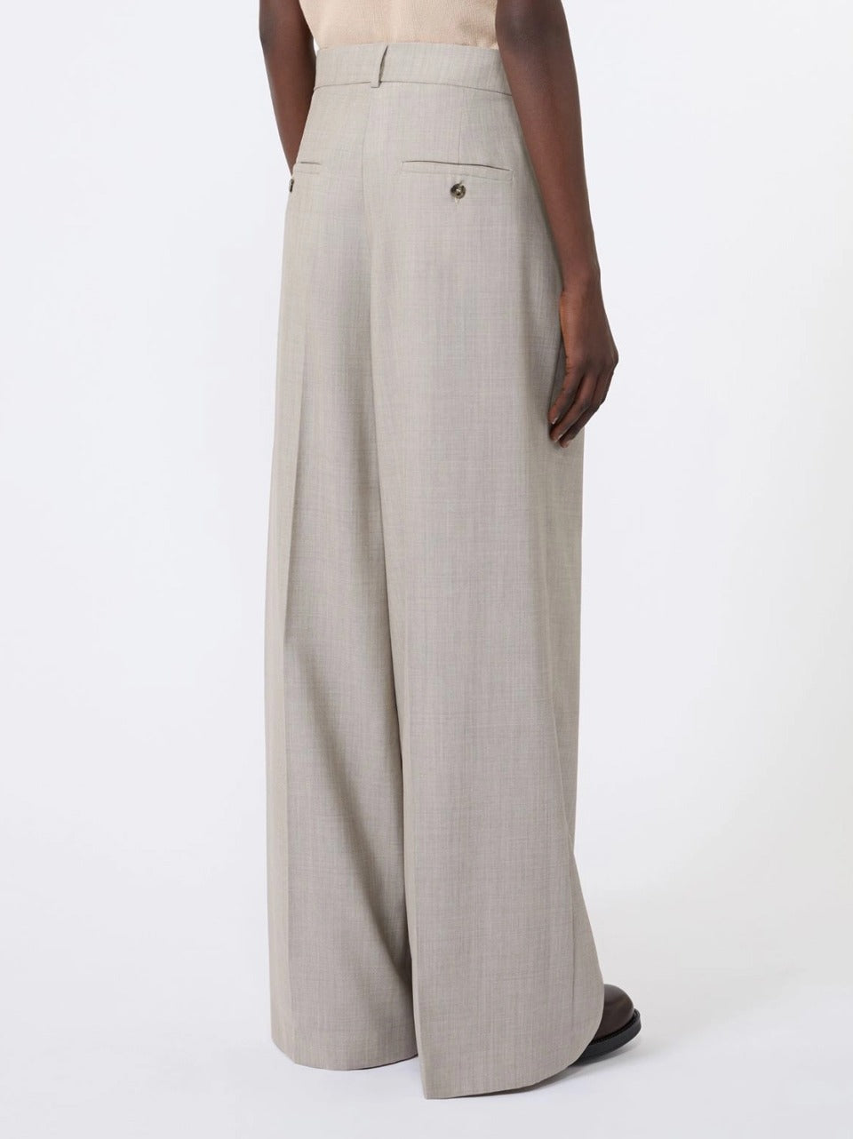 pantalone tela lana pinces OVVIO CAPPUCCINO WEEKEND  Max Mara 