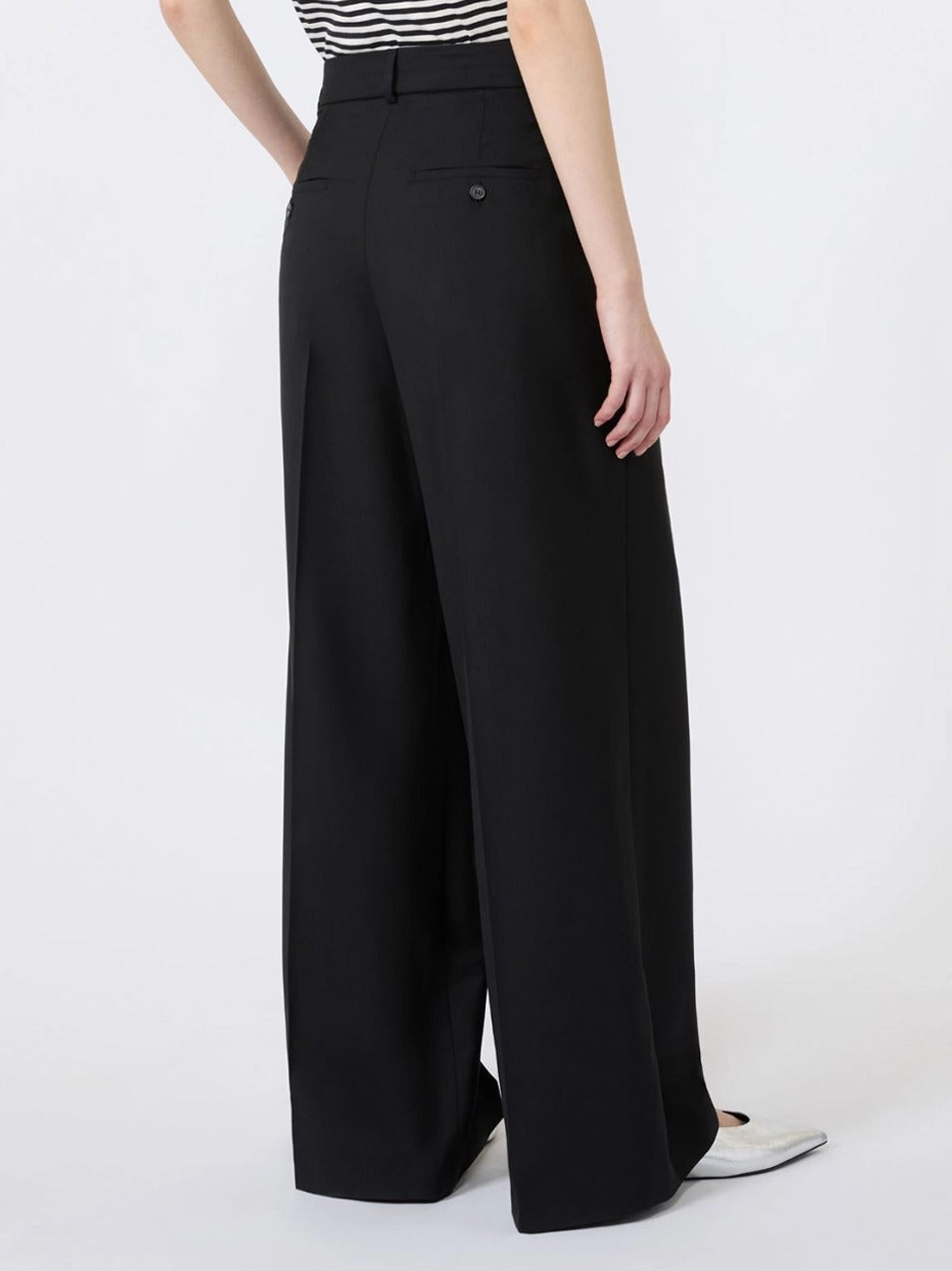 pantalone tela lana pinces OVVIO N WEEKEND  Max Mara 