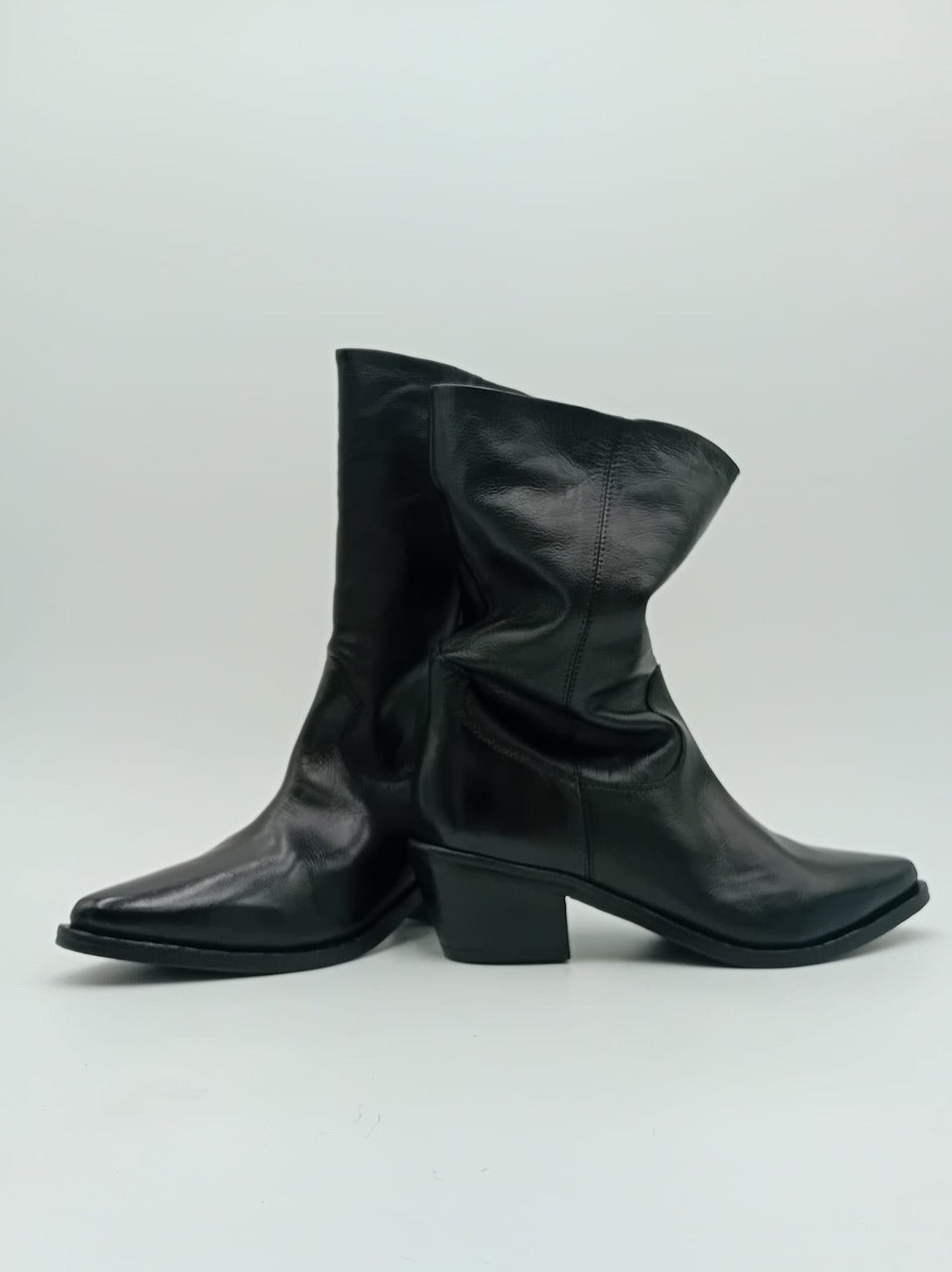 stivale texano 3\4 702-13 NERO ZOLFO 