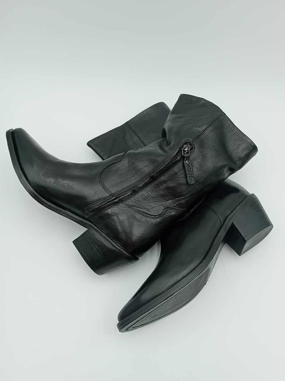 stivale texano 3\4 702-13 NERO ZOLFO 