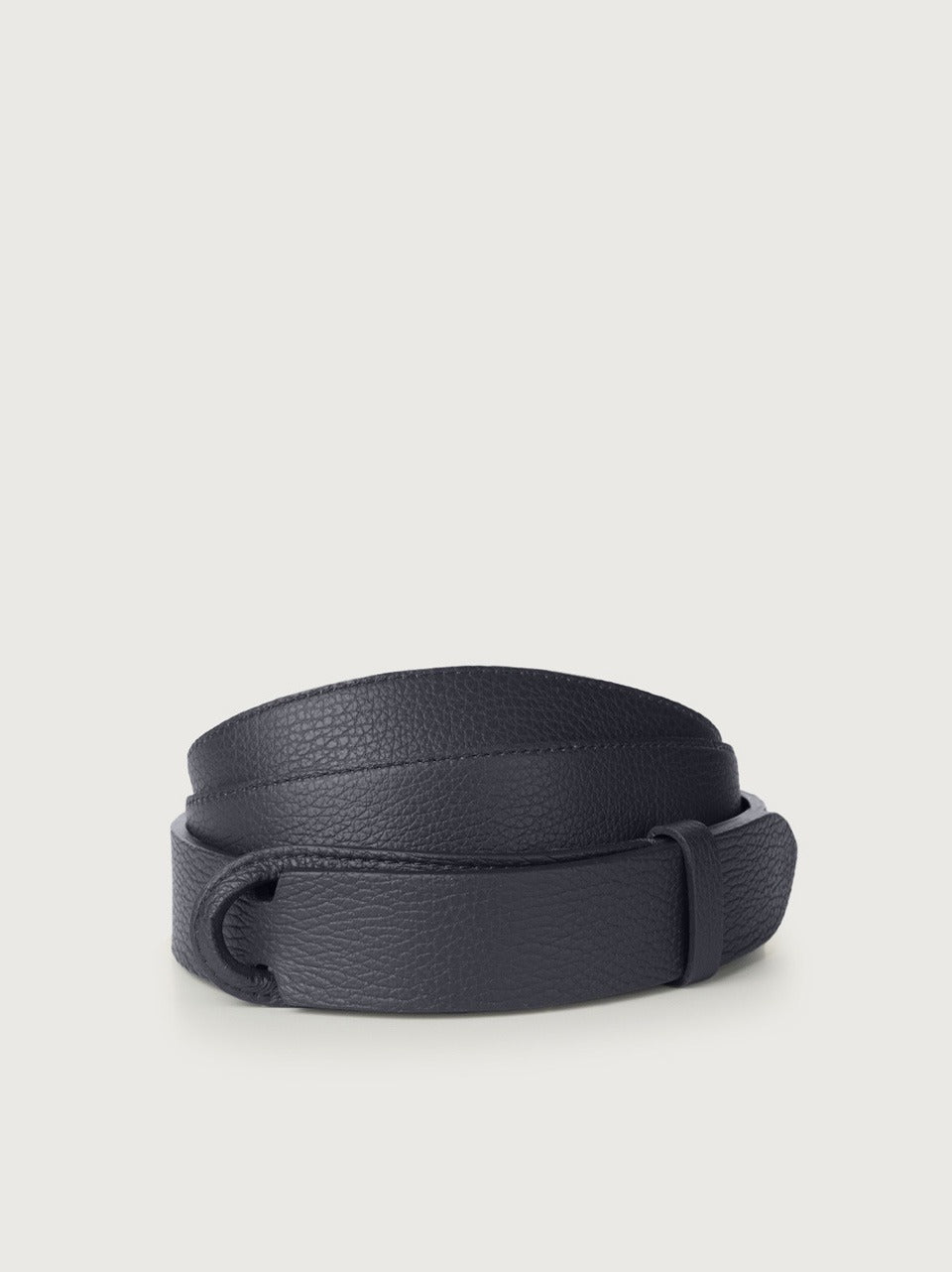 cintura nobuckle pelle micron e tessuto NB0039 MICNAVY ORCIANI NOBUCKLE 