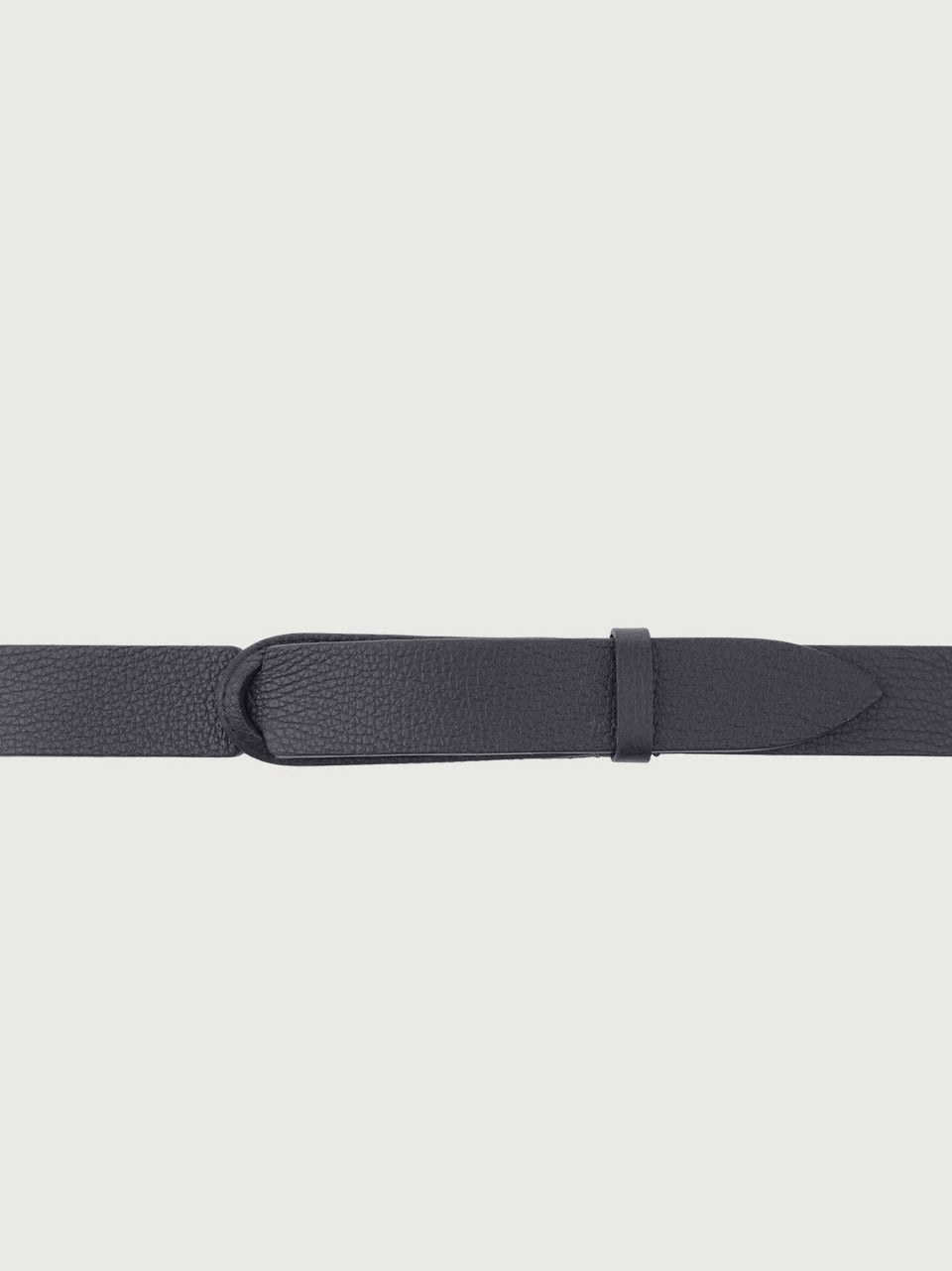 cintura nobuckle pelle micron e tessuto NB0039 MICNAVY ORCIANI NOBUCKLE 