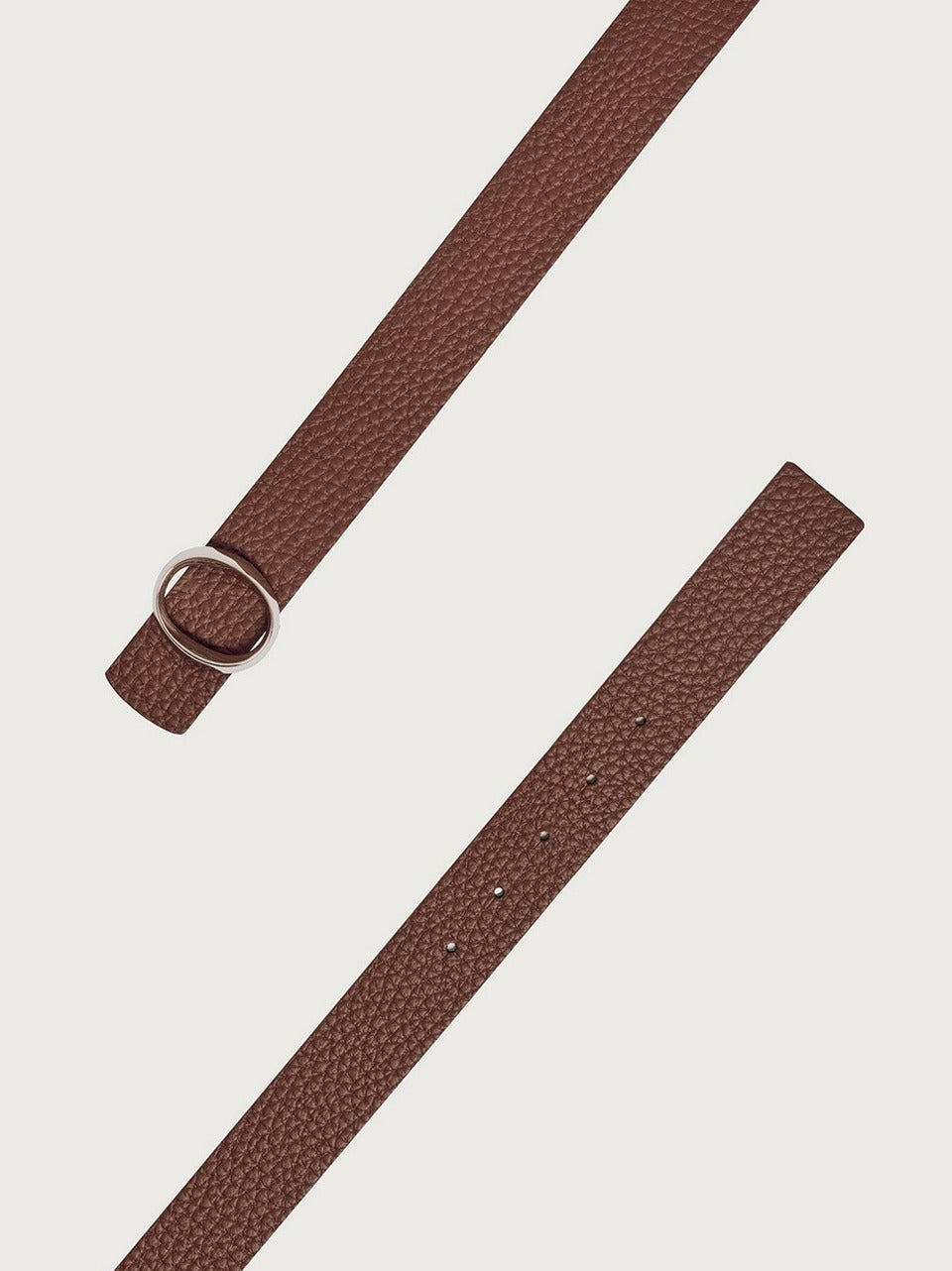 cintura double fibbia o D10C19SOFT CUOIO\NERO ORCIANI 