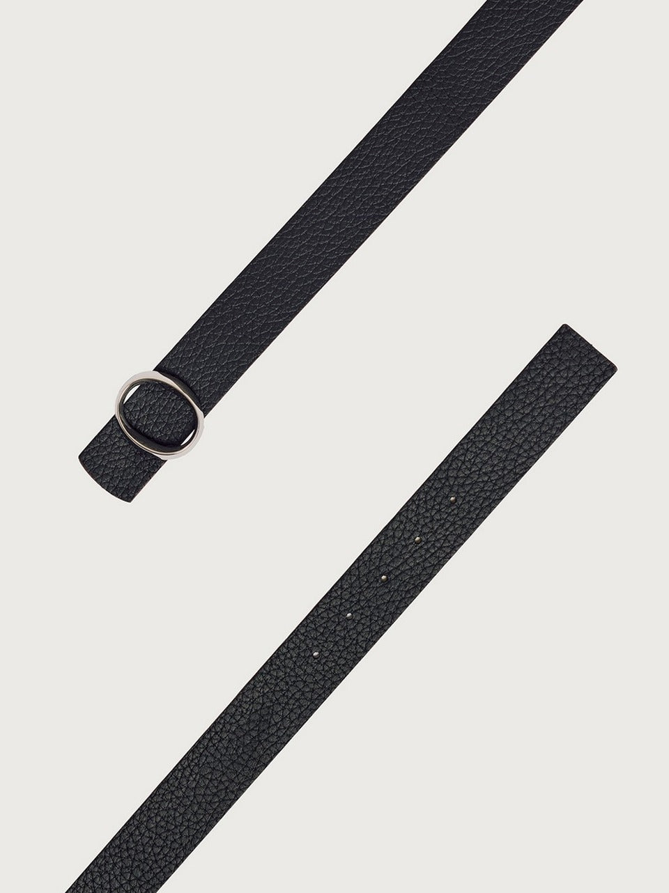 cintura double fibbia o D10C19SOFT CUOIO\NERO ORCIANI 