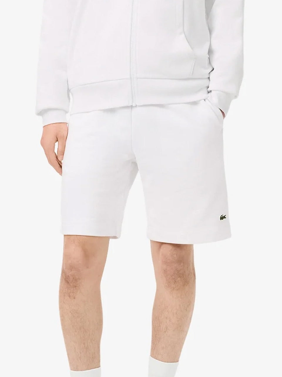 bermuda in felpa GH9860 BI LACOSTE 