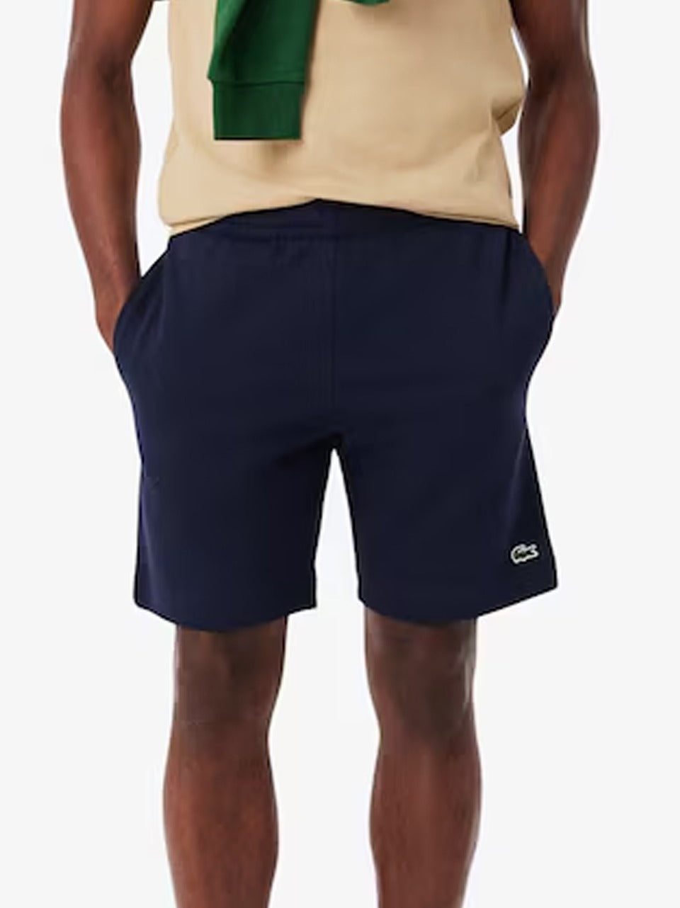 bermuda in felpa GH9860 BLU LACOSTE 