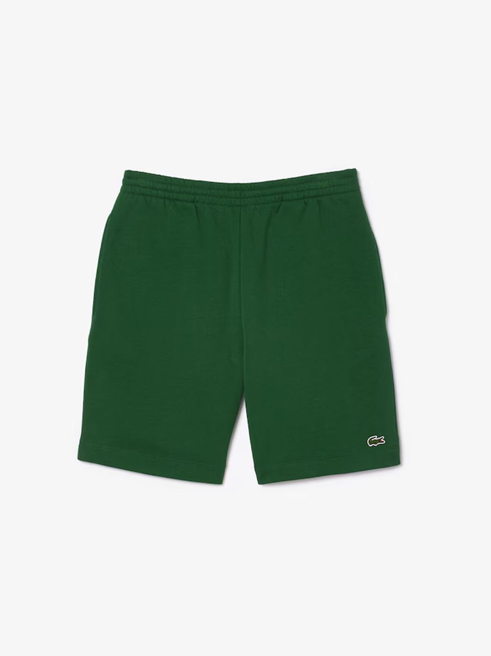 bermuda in felpa GH9860 VERDE LACOSTE 