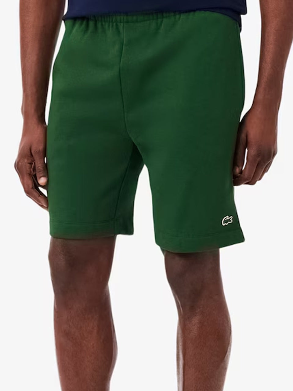 bermuda in felpa GH9860 VERDE LACOSTE 