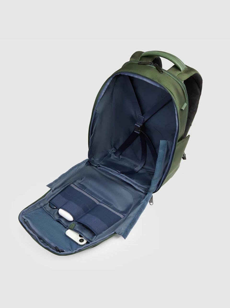 zaino 14'' tessuto riciclato e pelle CA6927S143 VERDE PIQUADRO 