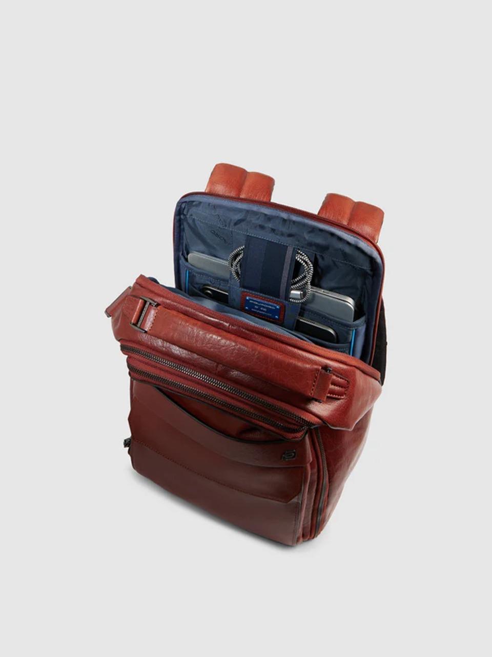 zaino 14'' in pelle bufalo CA7021S141 CUOIO PIQUADRO 