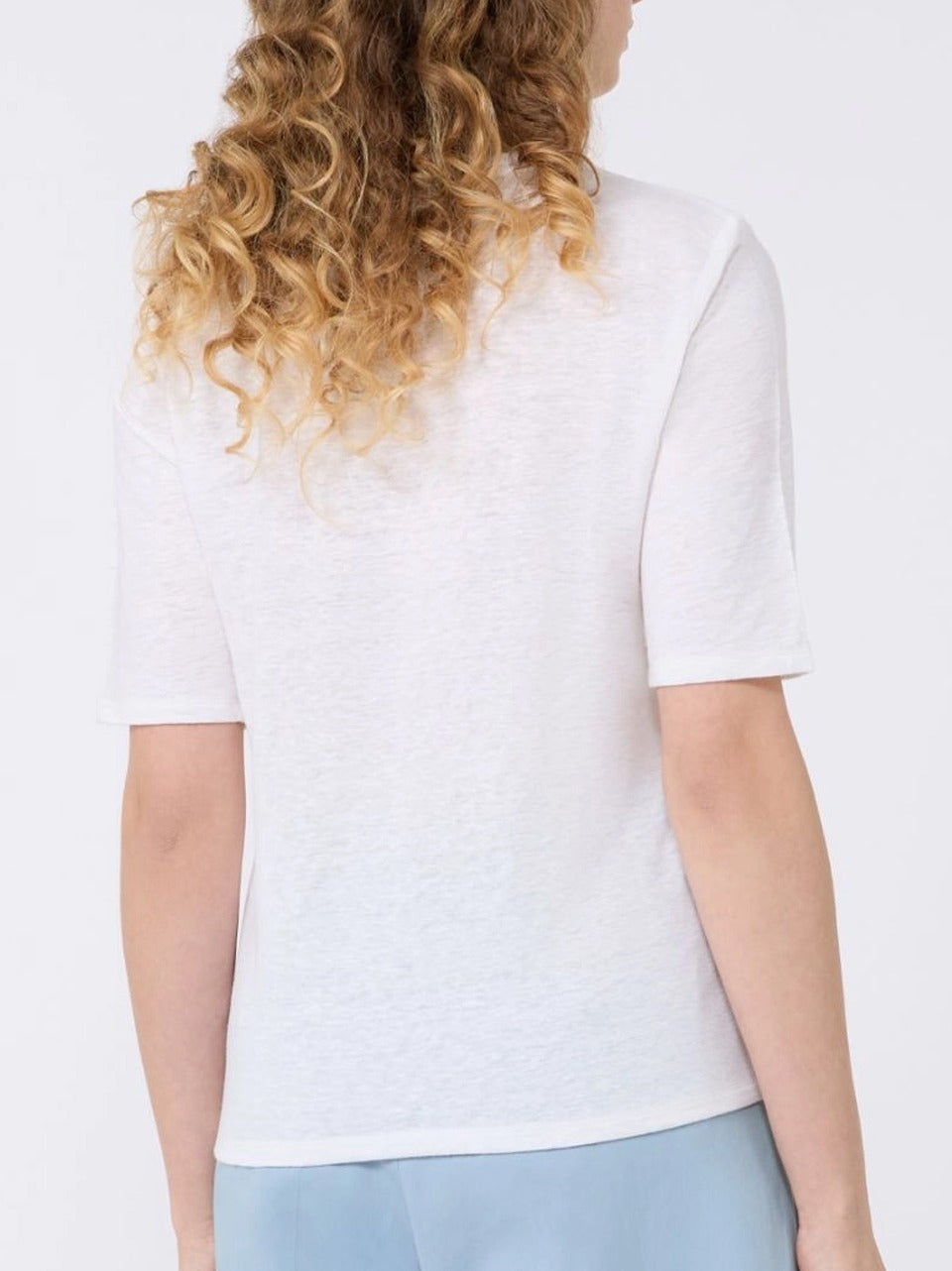 maglia scollo v con inserto in san gallo OPZIONE B WEEKEND  by Max Mara 