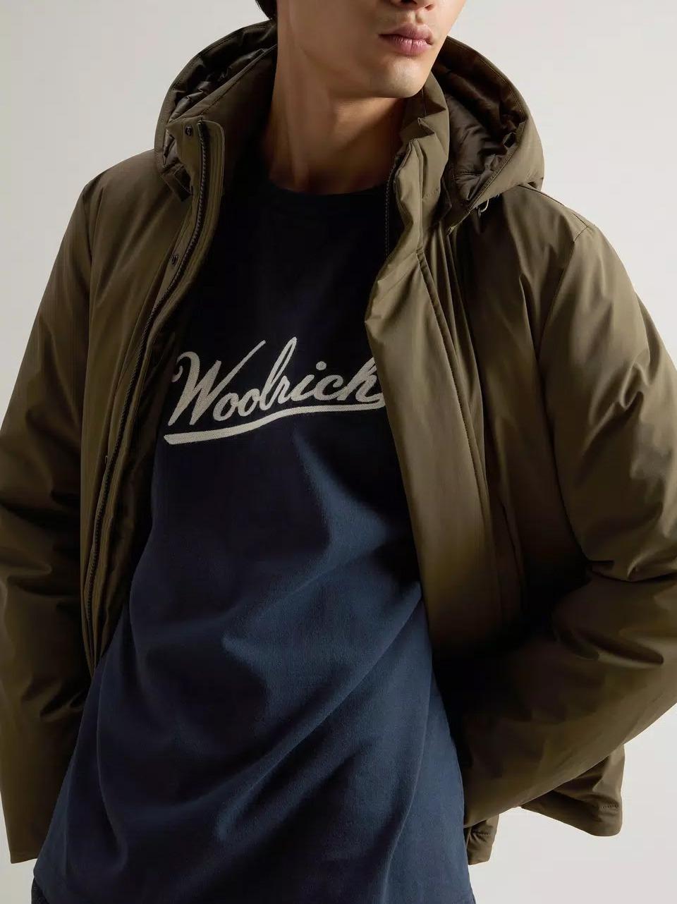 piumino liscio strech corto OU0929 614 WOOLRICH 