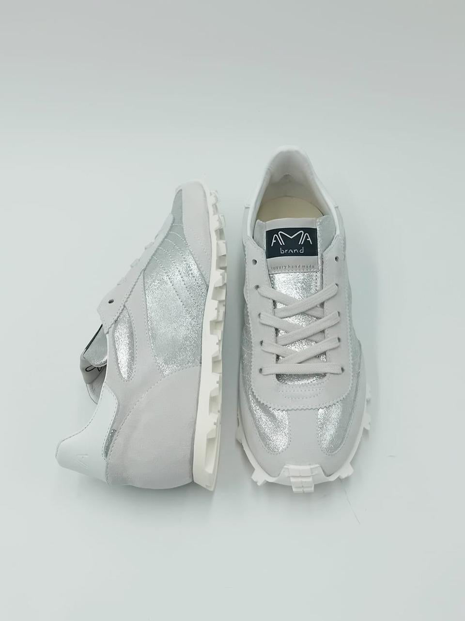sneakers atletic 4656 SILVER AMA brand 